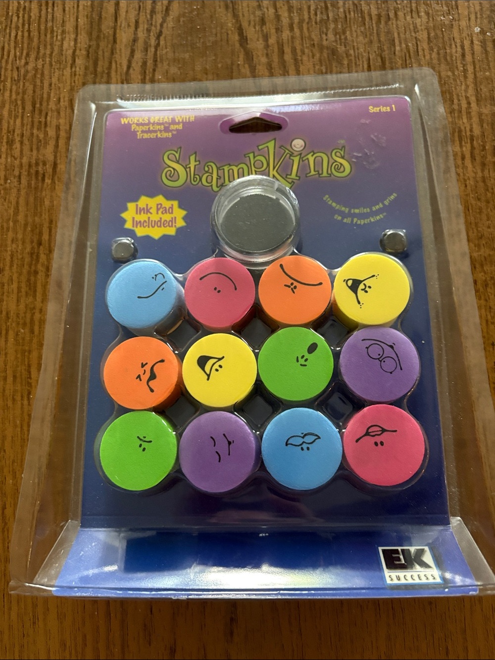 Stampkins Colorful Foam Face Stamps with Ink Pad